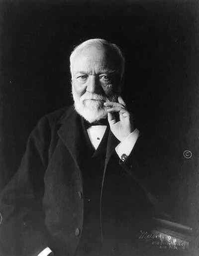 Historic photograph related to Andrew Carnegie's legacy